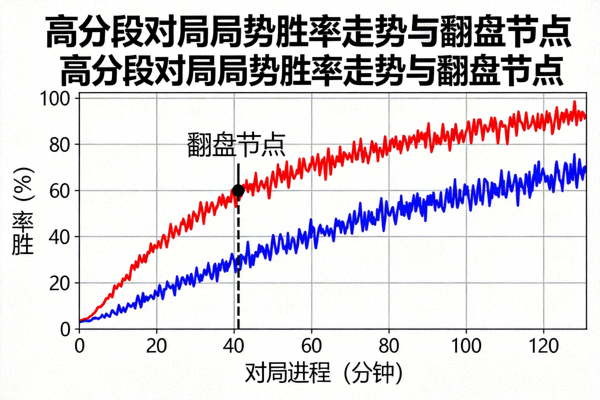 高分段对局局势胜率走势翻盘节点曲线图
